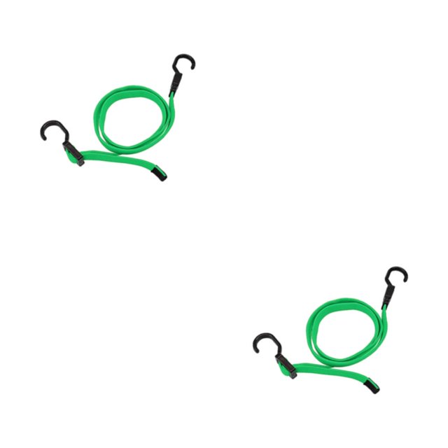 ZheElen 1/2/3/5 Durable Luggage Rope - Secure And Weather-resistant For Travel Easy Installation Straps With Hook green 120cm 2PCS
