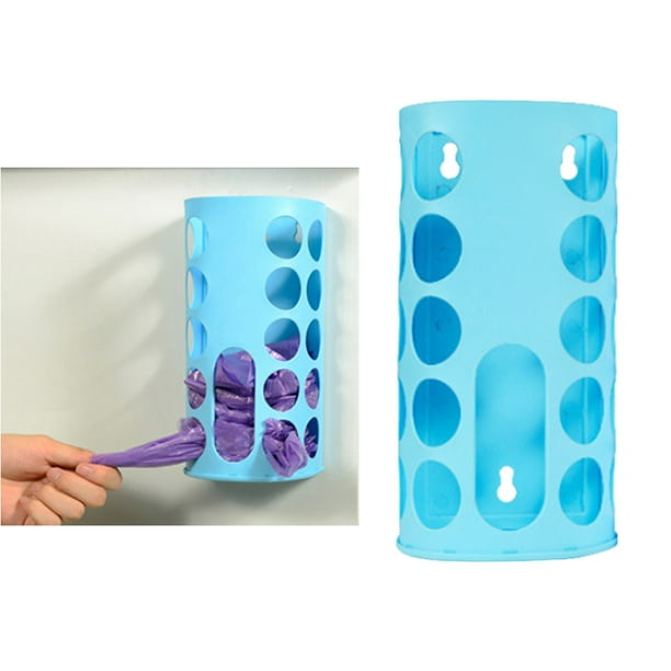 Frcolor Wall Mounted Plastic Bag Holder Debris Finishing Box Garbage