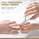 thumbnail image 5 of Cortadora y empujador de cutículas FERYES 2 en 1 profesional plateado, 5 of 7