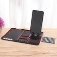 thumbnail image 3 of Multifunctinal Car Instrument Panel Storage Mat Mobile Phone GPS Bracket Non-Slip Mat (Red), 3 of 5