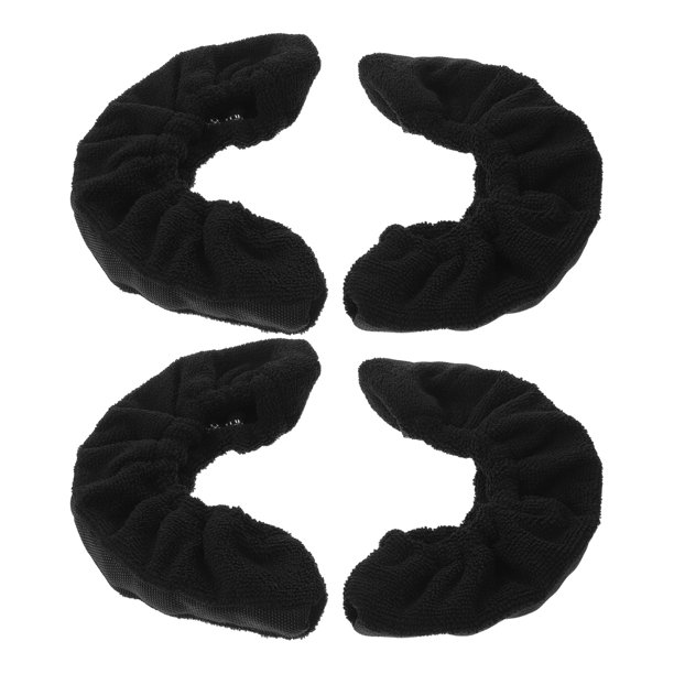 CRILSTYLEO 2Pares Cubiertas Elásticas Negras Para Cuchillas De De Hielo Con Para Uso En