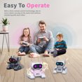 thumbnail image 5 of Robot Toy for Kids, Remote Control Robot Toy Intelligent Walking 360°Body Spinning Dancing with LED Eyes and Music, Demo Smart RC Robot Toys for Ages 3+ Boys Girls, Pink, 5 of 8