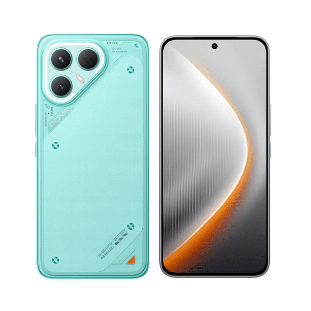 Smartphone Celular TECNO Pova 7 Pro 5G Dual SIM 256GB 12GB RAM Nuevo Liberado Neon Cyan