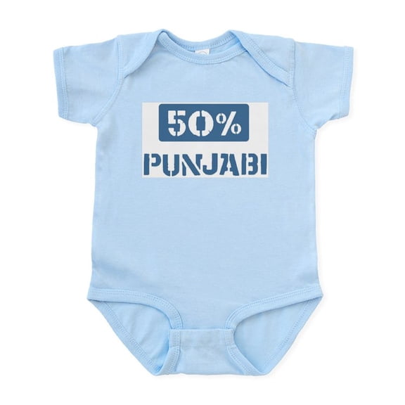 CafePress - 50 Percent Punjabi Infant Bodysuit - Baby Light Bodysuit, Size Newborn - 24 Months