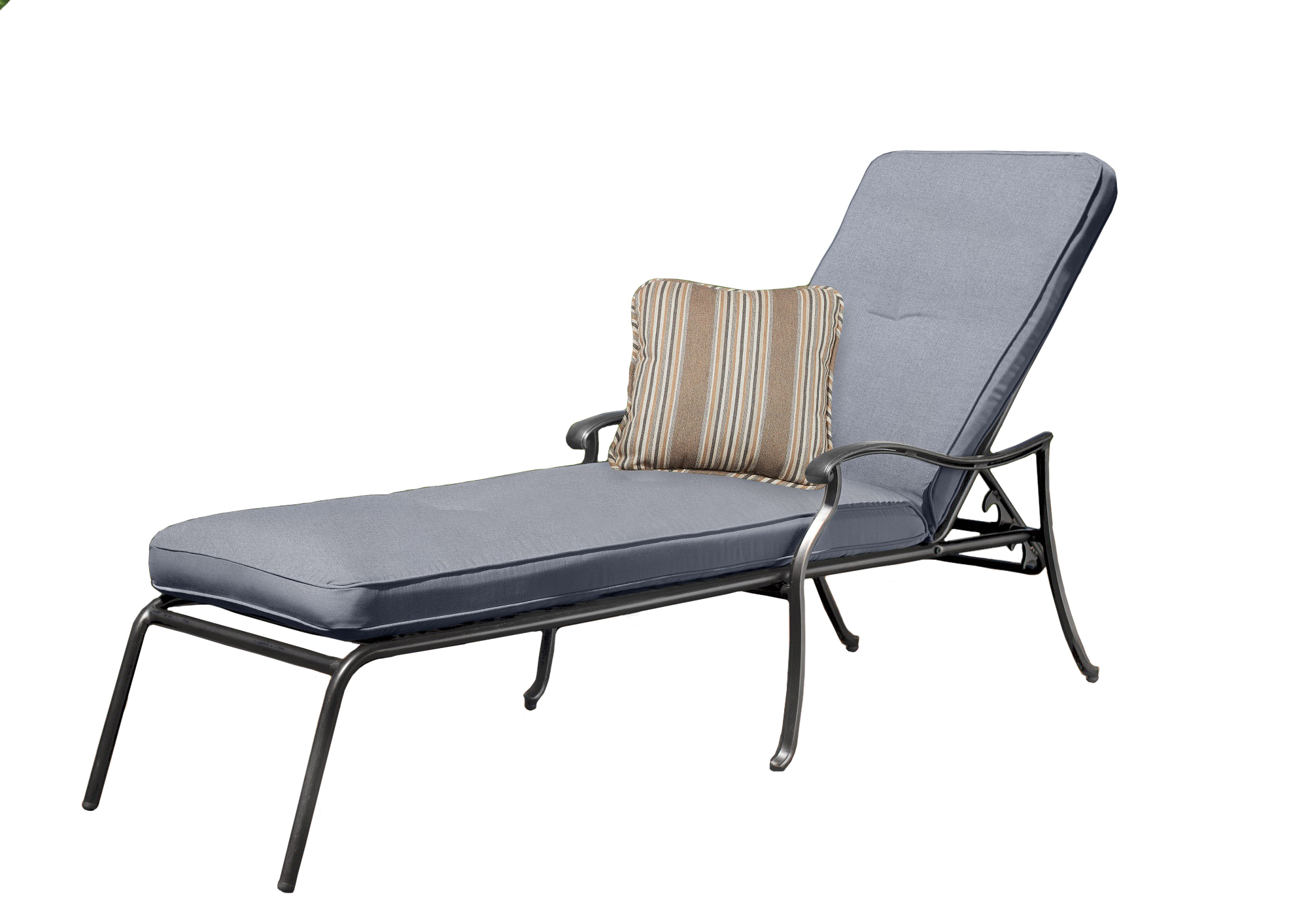 Agio Madison Chaise Lounge with Cushion Fossil Gray