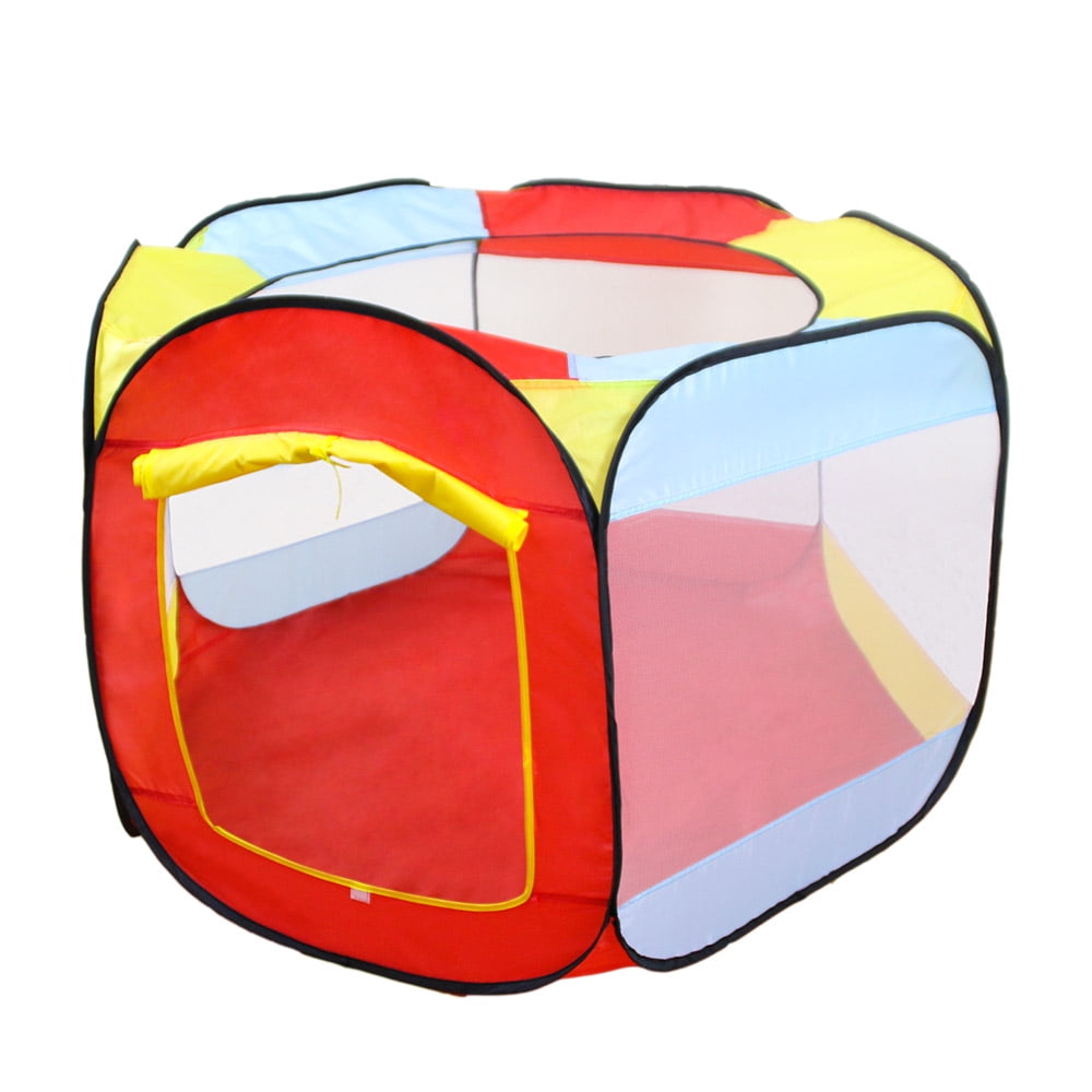 Play Tent Indoor Outdoor Easy Folding Kids Ball Pit Portable Pop Up Play Hut