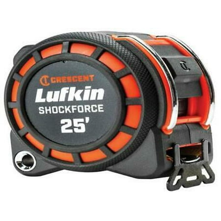 

1PK Crescent L1125 Lufkin ShockForce Tape Measure Black/Red