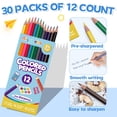 thumbnail image 3 of Lápices de colores Aigybobo, 360 unidades, paquete de 30 unidades, para niños, 3 of 8