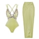 thumbnail image 2 of Trajes de baño de una pieza para mujer Traje de baño con estampado diario para mujer Traje de baño conservador de cuerpo unido Conjunto de dos piezas con falda de playa estampada, 2 of 9