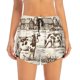 thumbnail image 2 of Balery Cows On The Farm Pantalones cortos deportivos para mujer con forro y dos bolsillos, elásticos, para entrenamiento, gimnasio, yoga-Large, 2 of 7