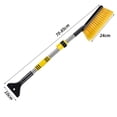 thumbnail image 3 of Retractable Car Snow Shovel with Soft Sponge Handle, ABS Ice Scraper for Household & Automotive Use, Non-Scratch Paint Safe Windshield Cleaner, Blue/Yellow, 3 of 8