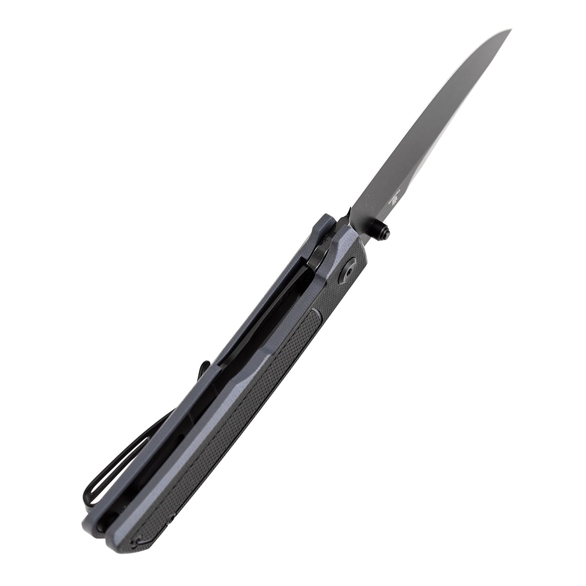Tenable Bison Folding Knife 3.24'' Blackwash Nitro V Blade G10,with Frag Pattern Handle,B2108A2