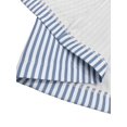 thumbnail image 3 of Plus Size Blue And White Vertical Stripe Single-Breasted Office Blazer, 3 of 5