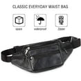 thumbnail image 6 of Spencer Large Fanny Pack for Women Men with 6 Pockets Black Waist Pack Crossbody Belt Bag Bum Bag Phone Bag for Sports Workout Traveling Running, 6 of 10