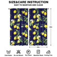 thumbnail image 2 of Nursery Curtains Boys Girls Kids Lemon Navy Print Pattern Window Drapes for Living Bedroom Playroom Room Decor Rod Pocket 42x84Inch 2 Panels, 2 of 2