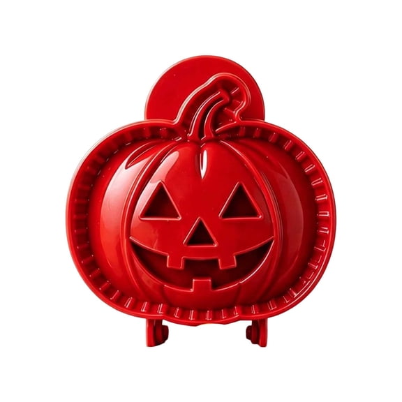 XWYUO Halloween Filled Pie Press Collection, Reusable Mini Mold Hinged Molds Cut, Shape and Seal Dough for Mini Hand Pies, Filled Pastries and Halloween Party Treats,Red,Pumpkin
