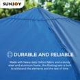thumbnail image 5 of SUNJOY Floating Pool Canopy 10' × 10’ Pop Up Gazebo Navy Fabric Canopy, Steel and Aluminum Frame Floating Tent with PVC Floats, Hand Air Pump and Carry Bag, 5 of 12