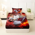 thumbnail image 4 of Erosebridal Kids Ball Games Twin Sheet Sets,Rugby Football Baseball Basketball Sport Kids Bedding 3-Piece, 4 of 6
