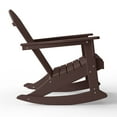 thumbnail image 5 of Westintrends Malibu Rocking Chair Outdoor, All Weather Resistant Poly Lumber Classic Porch Rocker Chair, 350 lbs Support Patio Lawn Plastic Adirondack Chair, Dark Brown, 5 of 15