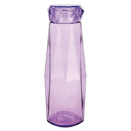 

Slant Collections Faceted Glass Water Bottle 16-Ounce Lavender