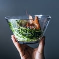 thumbnail image 4 of Bangcool Salad Bowl Creative Clear Simple Reusable Multipurpose Glass Bowl Mixing Bowl, 4 of 10