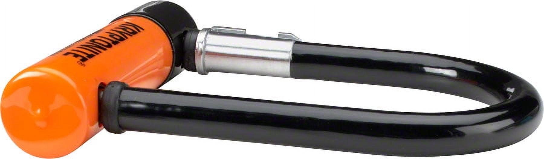 Kryptonite Evolution Series U-Lock- 3.25 x 5.5", Keyed, Black, Includes Bracket