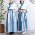 thumbnail image 2 of Chinese Traditional Hanfu Dress Suit for Boys and Girls Han Dynasty Ancient Party Dress Culture Clothing for Halloween, Easter, Christmas Festival, 2 of 5