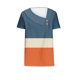 thumbnail image 4 of Fiudx Ofertas y Liquidaciones Camisa de Manga Corta para Mujer con Camiseta Informal con Botones Estampados a Cuadros, 4 of 4