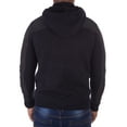thumbnail image 4 of XRAY JEANS Mens Knitted Two-Tone Hoodie Sweater with Metal Toggle and Sherpa Lined Hood Black, 4 of 4