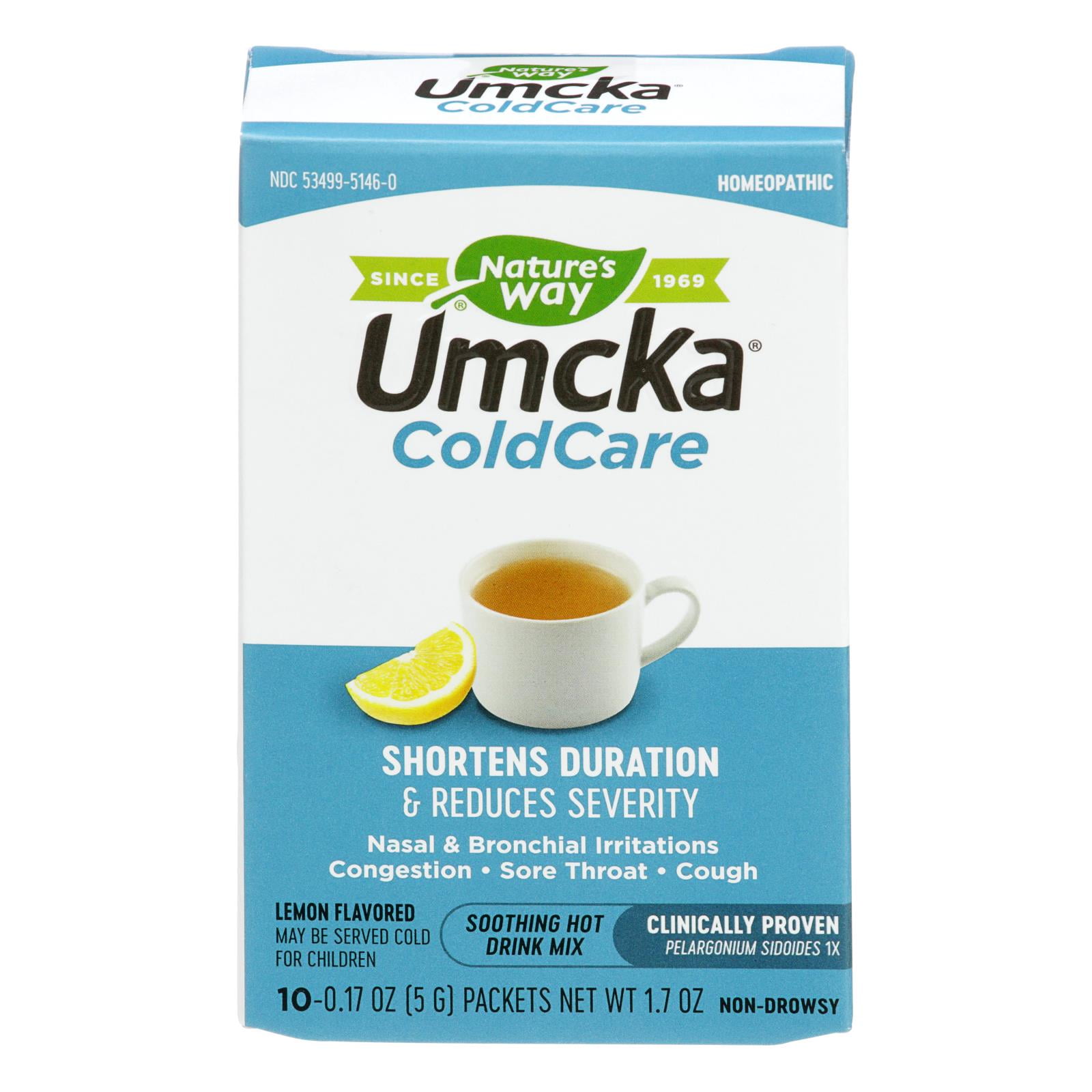 Nature's Way - Umcka ColdCare Soothing Hot Drink Lemon - 10 Packets