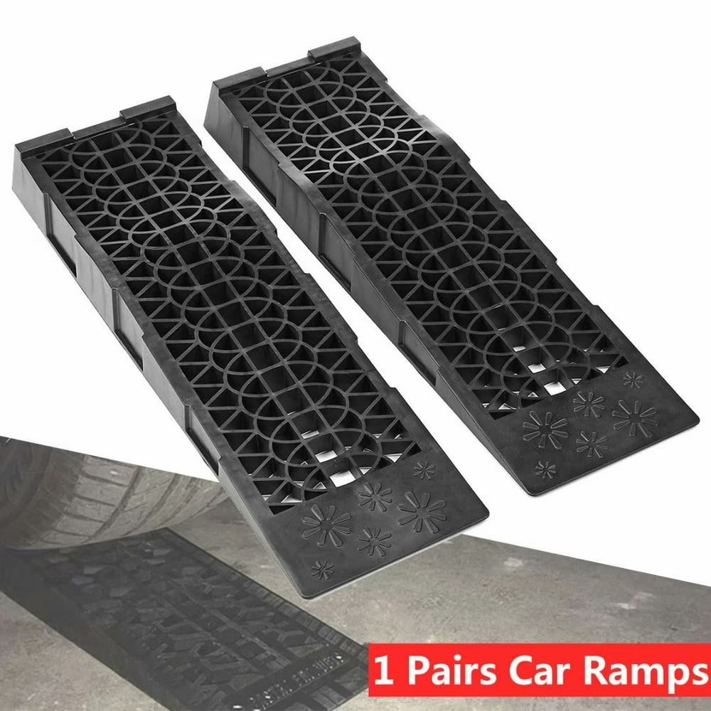 1 Pair 5000kg Super Low Profile Car Ramps 7cm Rise Anti
