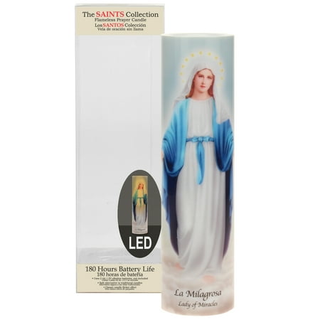 - Stonebriar Collection Lady of Miracles LED Prayer Candle