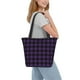 thumbnail image 2 of Easygdp Purple Black Plaid Bolso de Hombro para Mujer, Bolso Bandolera y Cartera de Mano Elegante para Uso Diario, 2 of 6