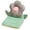 Gray, variant on Eespoir Flower Shaped Chair Cushion with Integrated Backrest, Office Prolonged Sitting Waist Protection Pad, Fart Cushion for All Seasons,Pink