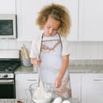thumbnail image 4 of White Rose Gold Marble Pattern Kids Aprons for Girls and Boys,Adjustable Neck Strap Toddler Aprons for Kids Cooking Baking, 4 of 6