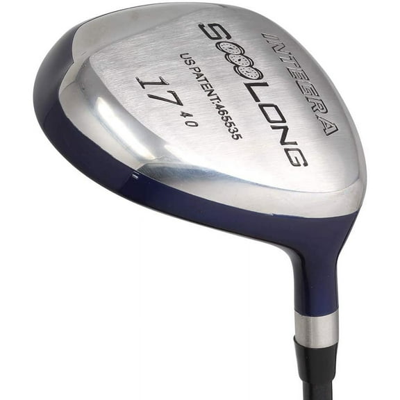 Big & Tall Senior Men's ( 1" Longer Than Standard Length) Integra SoooLong 17 Wood Golf Club, Right Handed Senior Flex with Men's Senior Size Black Pro Velvet Grips