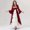 Red, variant on BLTIBY 2025 Womens Role-playing Dress Long Sleeve ELegant Stage Play Fashion Loose Cute Long Princess Dresses Pink L