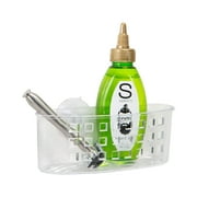 Bath Bliss Medium Suction Cup Plastic Shower Organizer, Clear