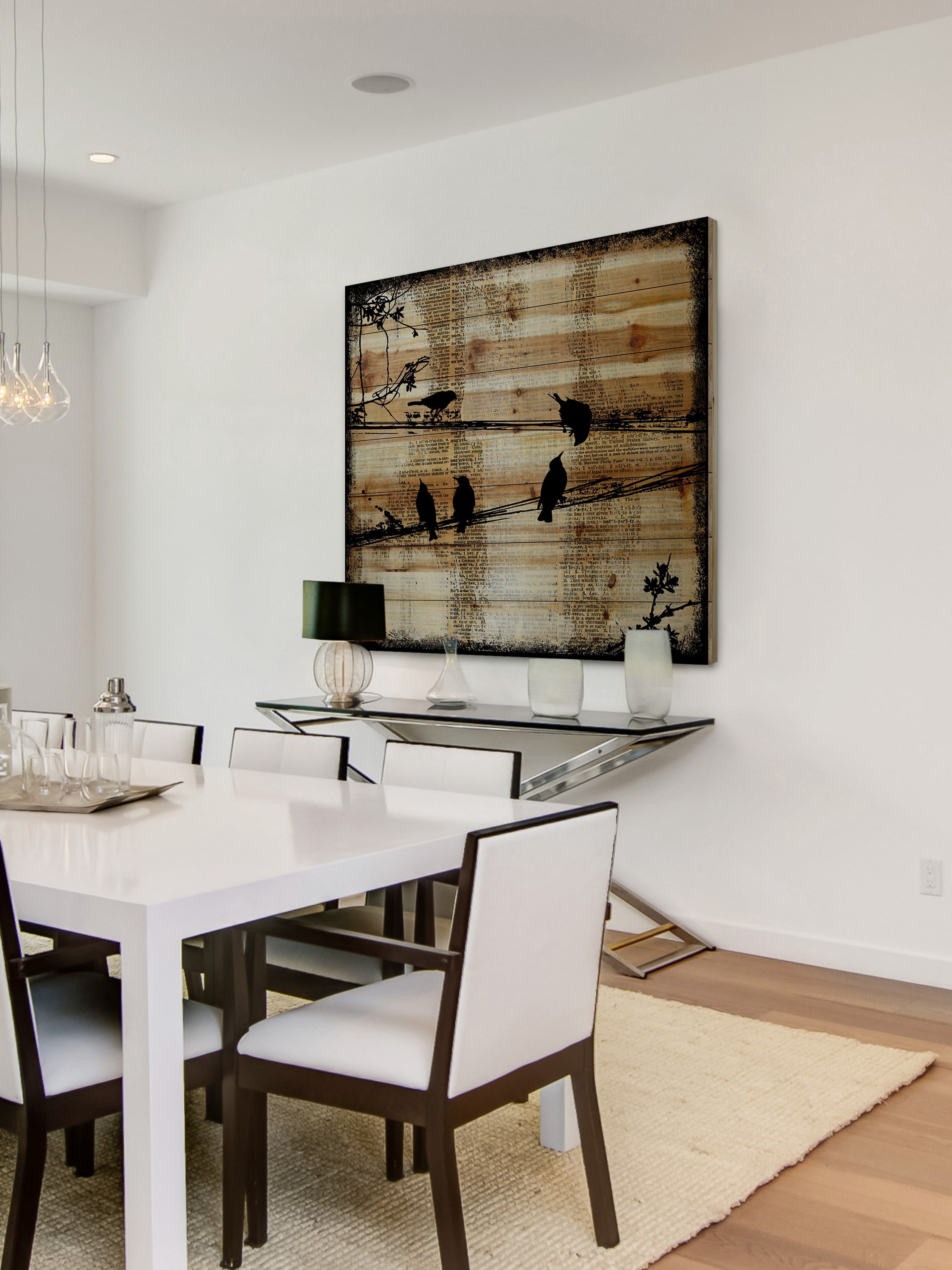 "Word Keepers" Painting Print on Natural Pine Wood