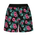 thumbnail image 2 of Rezuofi 1 Pcs Women's Quick Dry Swim Shorts Summer Athletic Casual Floral Drawstring Beach Board Shorts with Pockets Swimwear Bottom Clearance, 2 of 4