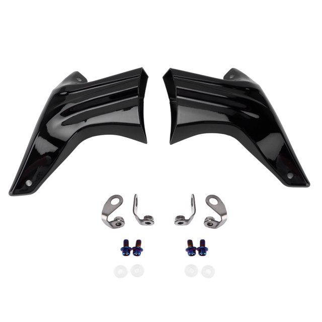 Piezas De Motocicleta, Repuesto De Cubierta De Tubo De Refrigeración De Pinza De Freno De Motocicleta Sensible Universal De Fibra De Carbono Para S1000RR S1000XR R1250GS 1200R ANGGREK Negro brillante