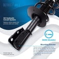 thumbnail image 5 of Detroit Axle - Front Struts + Lower Control Arms w/Ball Joints + Sway Bars Replacement for 2000 - 2005 Chevy Cavalier Pontiac Sunfire (RPO Code FE1 (Soft Ride Suspension)) - 6pc Set, 5 of 5