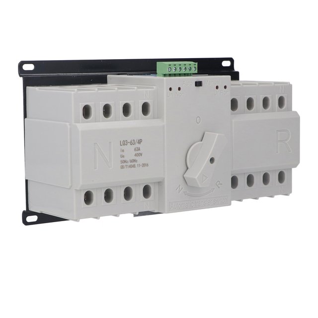 Dual Power Automatic Transfer Switch AC400V 63A Power Transfer Switch 4P 35KA Breaking Capacity for Office Building ANGGREK Otros