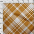 thumbnail image 3 of oneOone Velvet Orange Fabric Check Diy Clothing Quilting Fabric Print Fabric By Yard 58 Inch Wide, 3 of 4