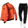 thumbnail image 5 of Conjunto de chaqueta informal con cremallera para hombre, de color sólido chaqueta cómoda, moda popular, primavera y otoño, nuevo, 2024, 5 of 5