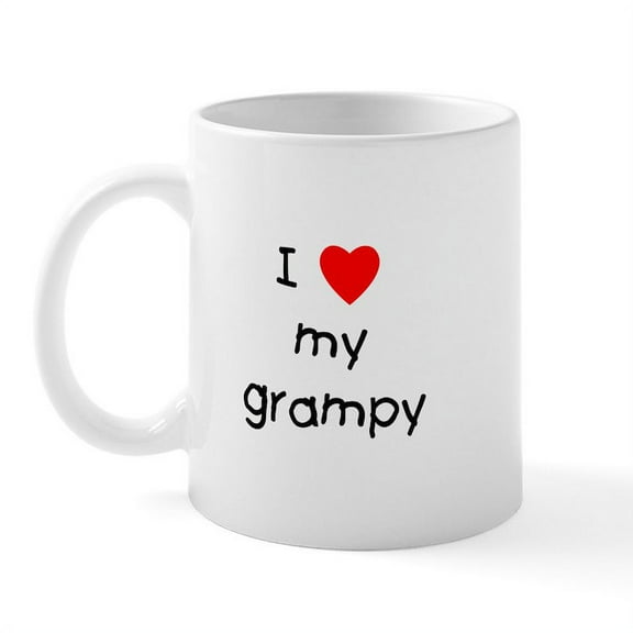 CafePress - I Love My Grampy Mug - 11 oz Ceramic Mug - Novelty Coffee Tea Cup