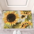 thumbnail image 2 of Yellow Green Sunflower Welcome Doormat for Indoor/Outdoor Entrance Yellow Green Sunflower Decoration Door Mat Kitchen Door Mat Bedroom Doormat 17x30 Inch, 2 of 6