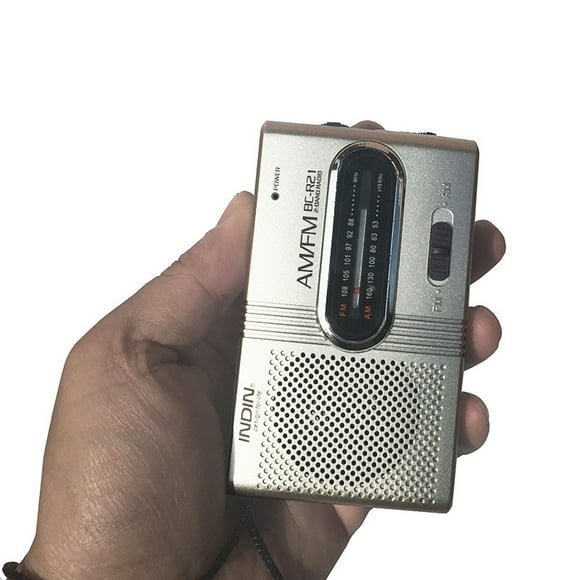 BC-R21 Mini Radio Portable AM FM Telescopic Antenna Powered World Receiver Pocket Radio World Receiver Speaker Battery Powered