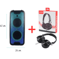 thumbnail image 1 of Bocina 600 W, Bluetooth,Karaoke , Luz led  +  Audifonos  AIWA  COMBO AWPOK6LD, 1 of 8