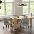 thumbnail image 2 of Upholstered Dining Chairs Set of 4 Velvet Armless Side Chairs Solid Wood Legs Living Room Kitchen Restaurant Grey, 2 of 8